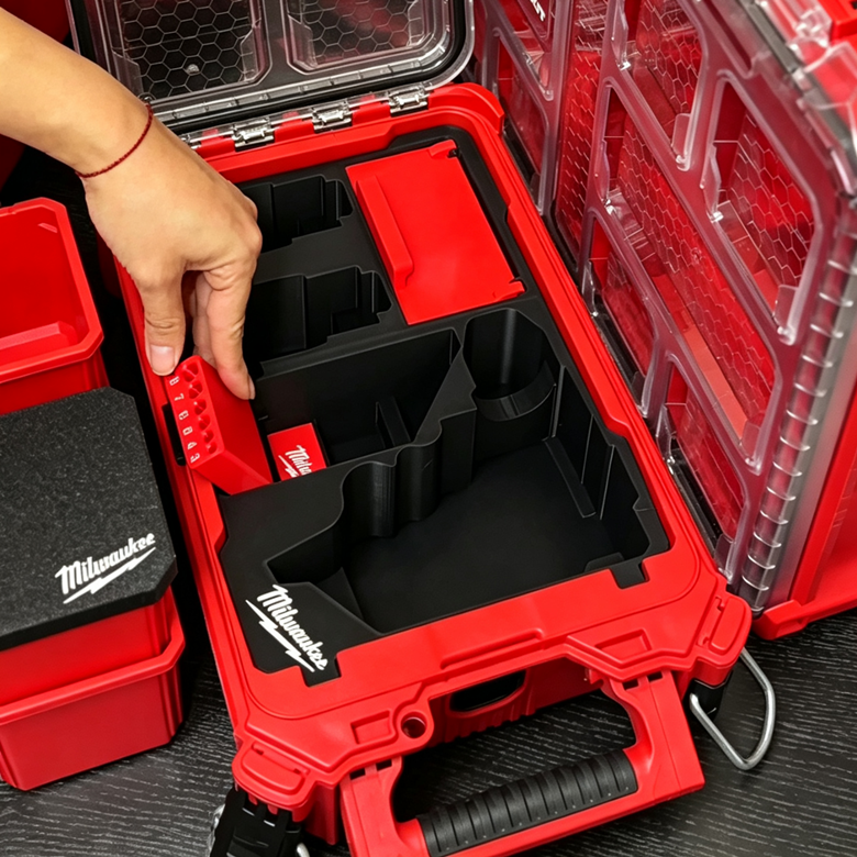 3D Printed Insert for Milwaukee Packout 8435 — M12 3404（FPD2） Drill Organizer