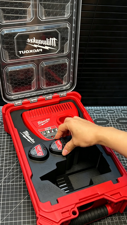 3D Printed Insert for Milwaukee Packout 8435 — M12 BLIDRC Right Angle Drill Organizer