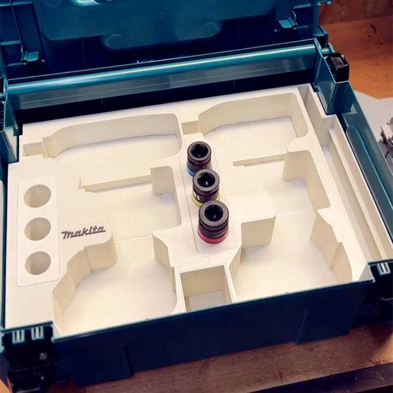 3D Printed Insert for Type 2 Case - Fits DTW190 & DTW300