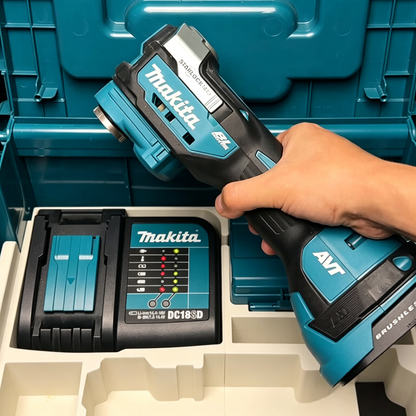3D Printed Double-Layer Insert for Makita MAKPAC Type 3 — DTM52 Multi-Tool + DTD173 Driver + DDF487 Drill 3-Tool Kit Organizer, Charger & 2 Batteries, PETG