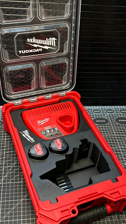 3D Printed Insert for Milwaukee Packout 8435 — M12 BLIDRC Right Angle Drill Organizer