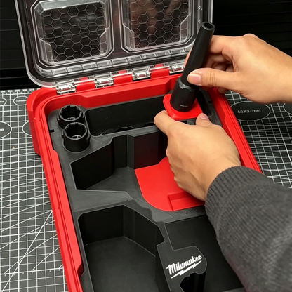 3D Printed Insert for Milwaukee Packout 8435 — M18 BLHSB Blower Organizer, Battery, Nozzles & Extension Tube Storage, PETG