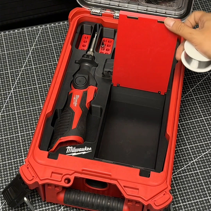 3D Printed Insert for Milwaukee Packout 8435 — M12 2488 Soldering Iron Organizer, Flip-Tip Storage & Battery Slot, PETG