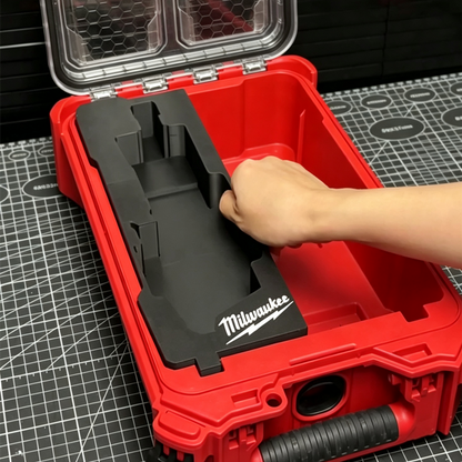 3D Printed Insert for Milwaukee Packout 8435 Toolbox — M12 FDGS Die Grinder Organizer with Magnetic Bit Case, PETG