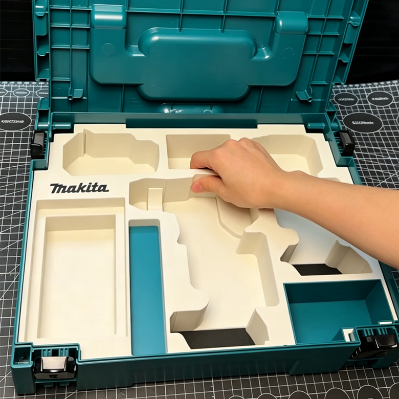 3D Printed Insert for Makita MAKPAC Type 1 — DTD173 Impact Driver & DDF487 Drill Dual Tool Organizer, Battery & Removable Parts Box, PETG