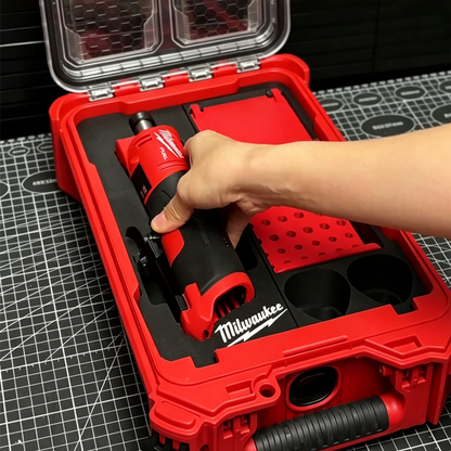 3D Printed Insert for Milwaukee Packout 8435 Toolbox — M12 FDGS Die Grinder Organizer with Magnetic Bit Case, PETG