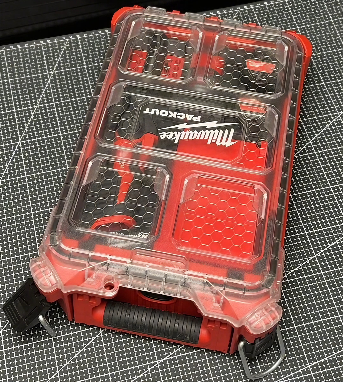 3D Printed Insert for Milwaukee Packout 8435 — M12 2488 Soldering Iron Organizer, Flip-Tip Storage & Battery Slot, PETG
