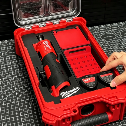 3D Printed Insert for Milwaukee Packout 8435 Toolbox — M12 FDGS Die Grinder Organizer with Magnetic Bit Case, PETG