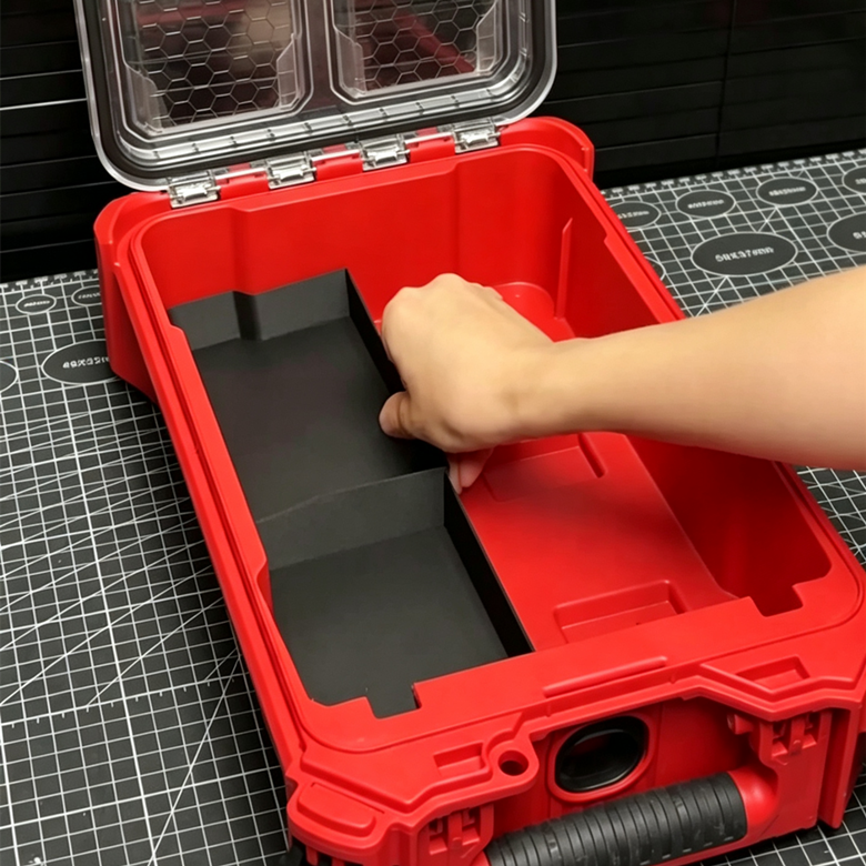 3D Printed Insert for Milwaukee Packout 8435 Toolbox — M12 FDGS Die Grinder Organizer with Magnetic Bit Case, PETG