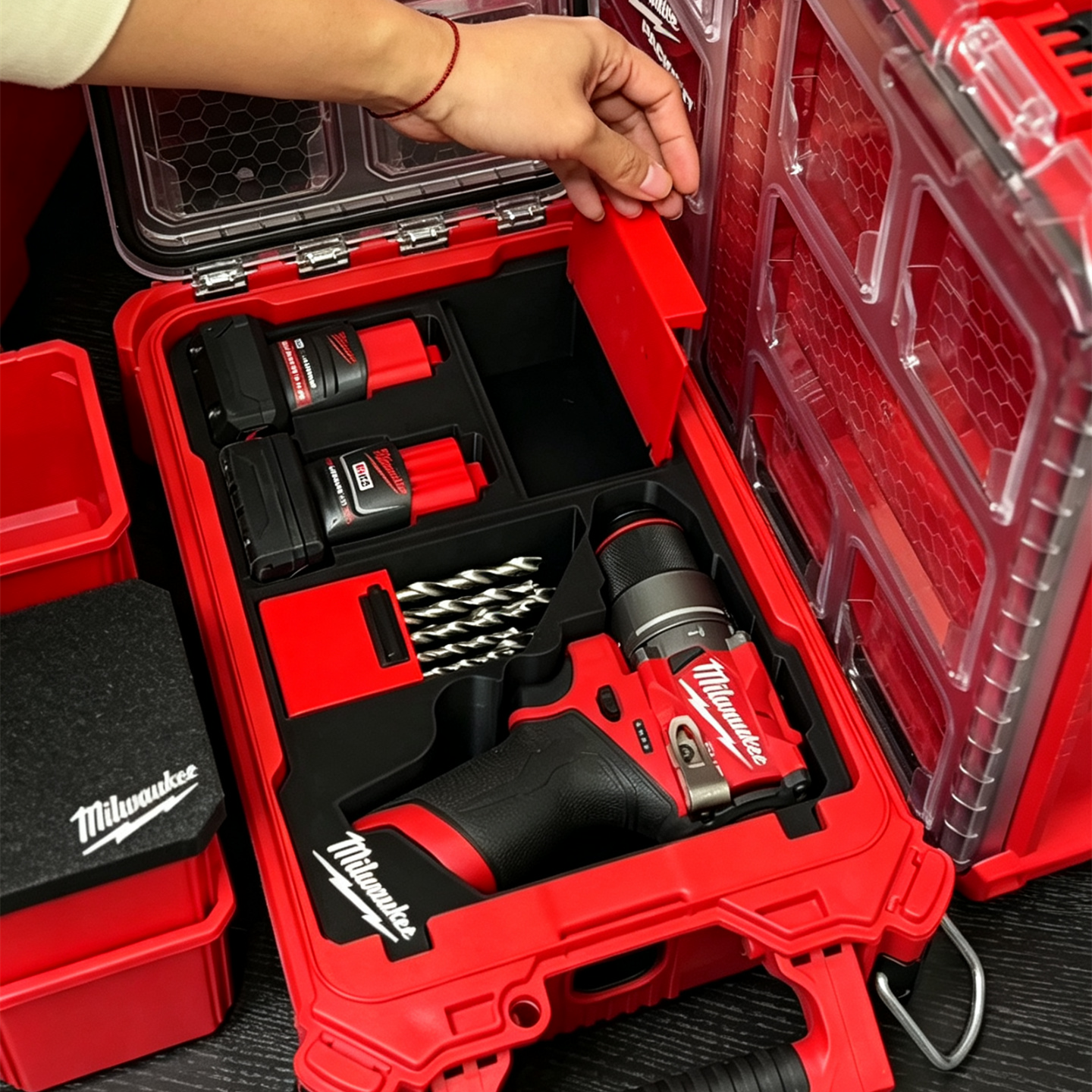 3D Printed Insert for Milwaukee Packout 8435 — M12 3404（FPD2） Drill Organizer