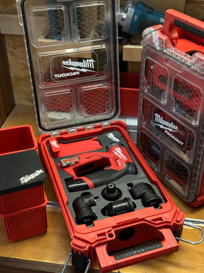 3D Printed Insert for Milwaukee Packout 8435 — M12 2505（FDDXKIT） Installation Drill Organizer