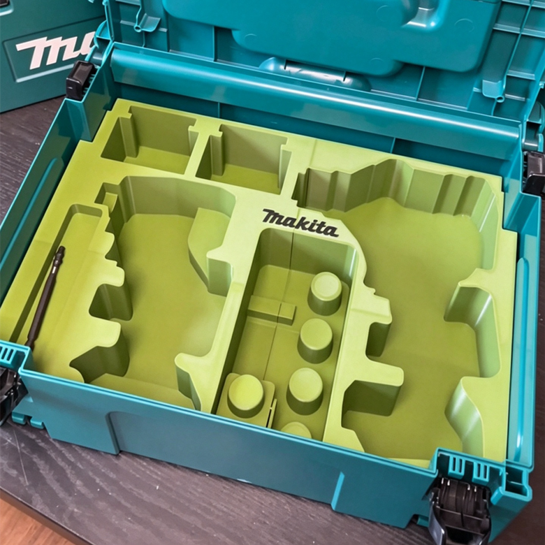 3D Printed Insert for Makita MAKPAC Type 2 — DTD173 Impact Driver & DAS180 Blower Dual Tool Organizer, Battery & Nozzle Storage, PETG