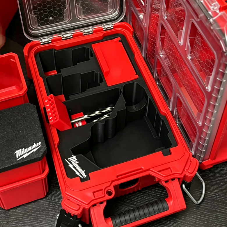 3D Printed Insert for Milwaukee Packout 8435 — M12 3404（FPD2） Drill Organizer