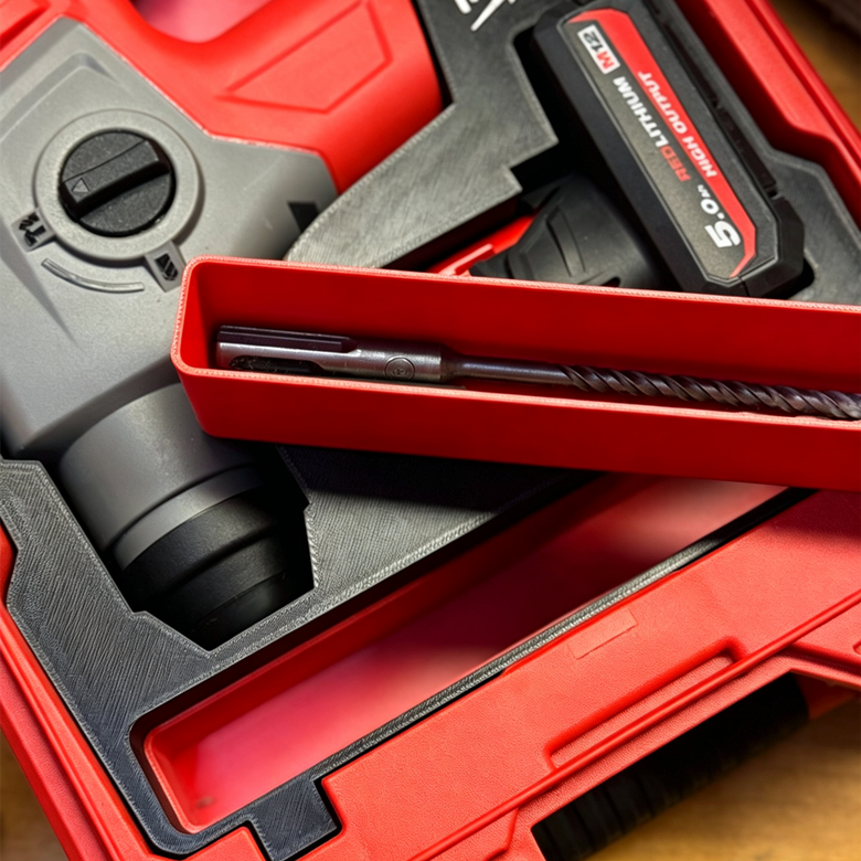 3D Printed Insert for Packout 8435 — M12 CH-0C Rotary Hammer