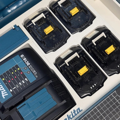 3D Printed Insert for Type 1 Case - Charger & 4 Batteries