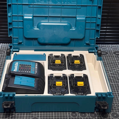 3D Printed Insert for Type 1 Case - Charger & 4 Batteries
