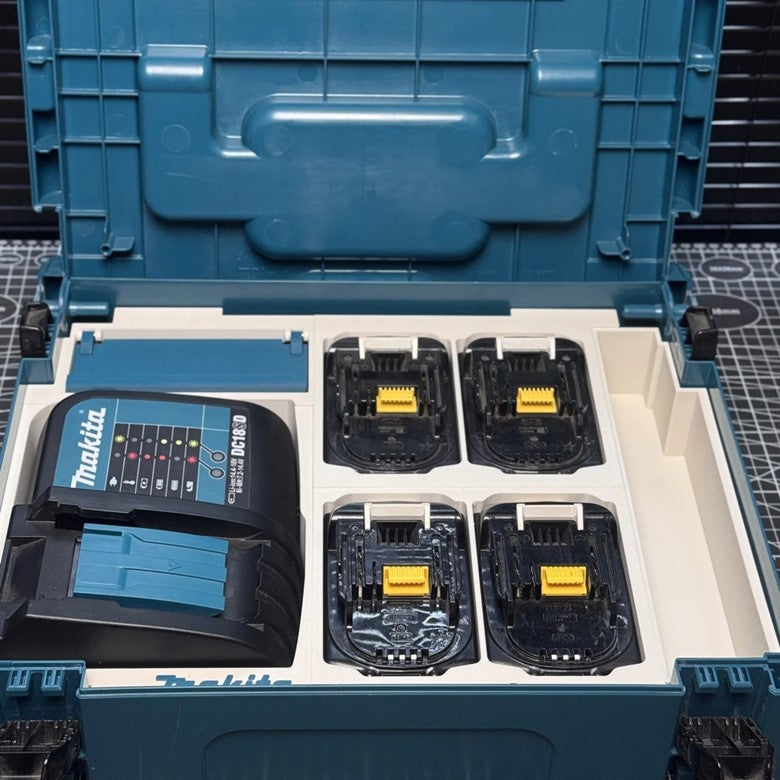 3D Printed Insert for Type 1 Case - Charger & 4 Batteries