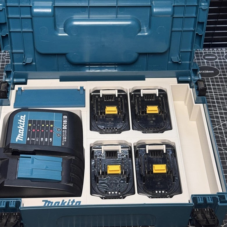 3D Printed Insert for Type 1 Case - Charger & 4 Batteries