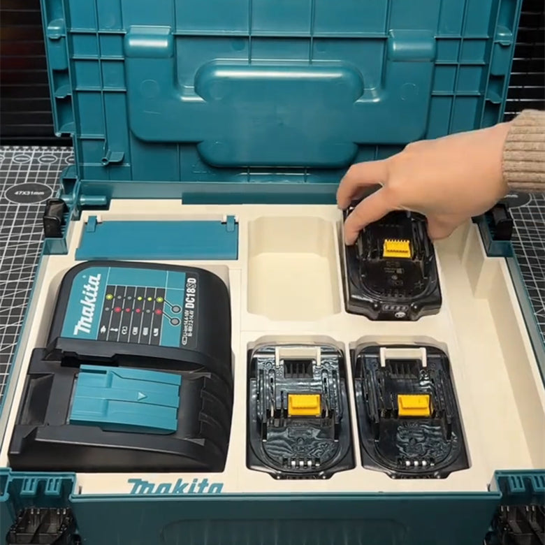 3D Printed Insert for Type 1 Case - Charger & 4 Batteries