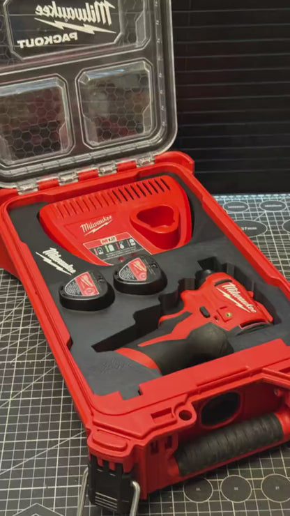 3D Printed Insert for Milwaukee Packout 8435 — M12 BLIDRC Right Angle Drill Organizer