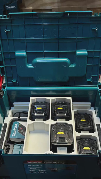 3D Printed Insert for Makita MAKPAC Type 3 — 8x 18V Battery & Charger Organizer with Sliding Tray, PETG
