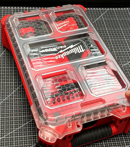 3D Printed Insert for Milwaukee Packout 8435 — M12 3453（FID2） Impact Driver Organizer, Battery & Charger Storage, PETG